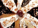 Рецепта Черешов кейк / кекс със сметана и бадеми